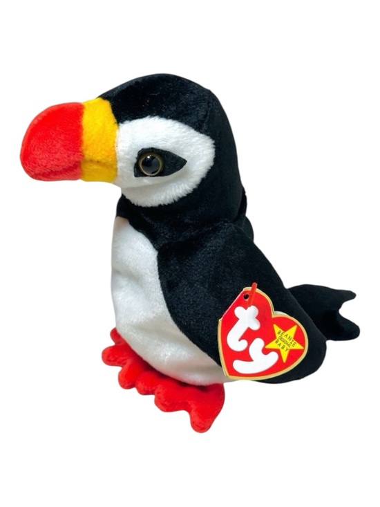 Ty Other - Retired Puffer the Puffin Beanie Baby, PE pellets, hand tag Gen 5